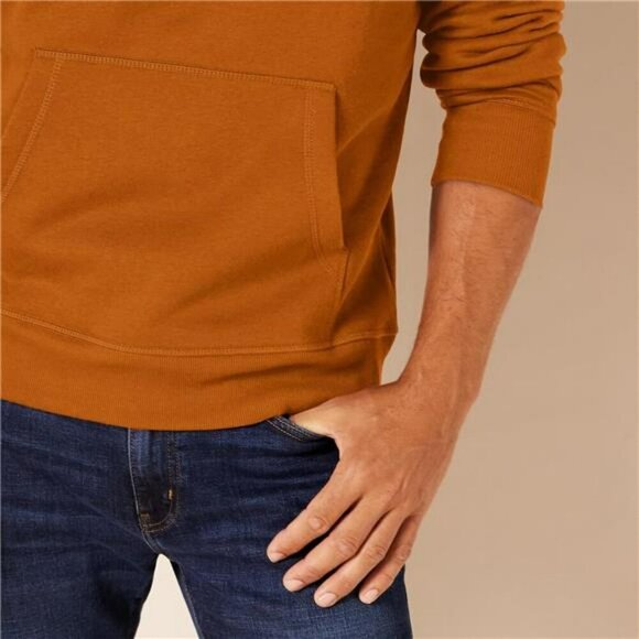 Mens Pullover Fleece Hoodie Big and Tall Sweatshirt Warm Casual Hooded Top - Picture 4 of 7